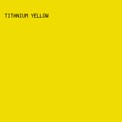 EFDD01 - Titanium Yellow color image preview