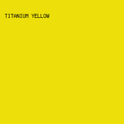 ede00a - Titanium Yellow color image preview