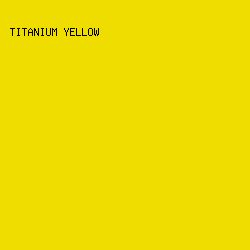 efdd00 - Titanium Yellow color image preview