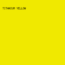 f0e900 - Titanium Yellow color image preview