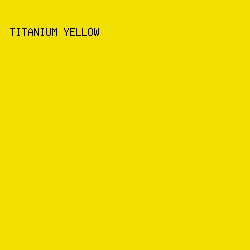 f1df00 - Titanium Yellow color image preview