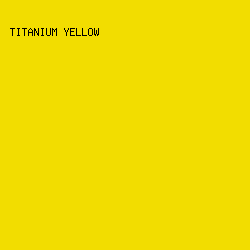 f2dd00 - Titanium Yellow color image preview