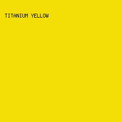 f3de06 - Titanium Yellow color image preview