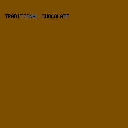 7B4E00 - Traditional Chocolate color image preview