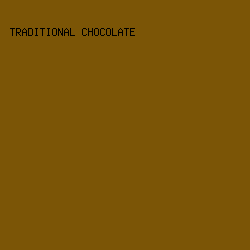 7B5506 - Traditional Chocolate color image preview