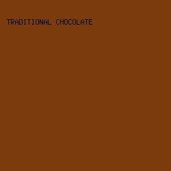 7c3b0c - Traditional Chocolate color image preview