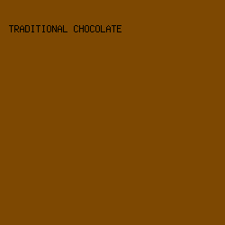 7d4802 - Traditional Chocolate color image preview