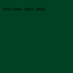 004121 - Traditional Forest Green color image preview