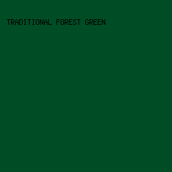 004C24 - Traditional Forest Green color image preview