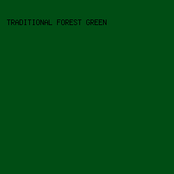 004D14 - Traditional Forest Green color image preview