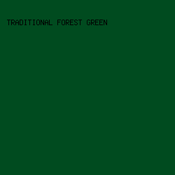 004b1f - Traditional Forest Green color image preview