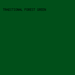 004f19 - Traditional Forest Green color image preview