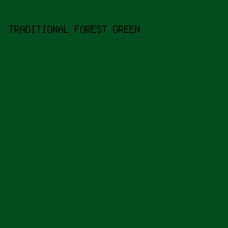 024D1D - Traditional Forest Green color image preview