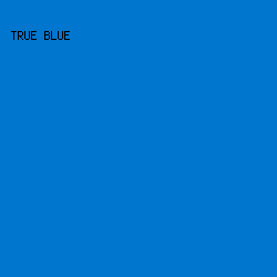 0076ce - True Blue color image preview