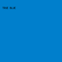 007fcc - True Blue color image preview