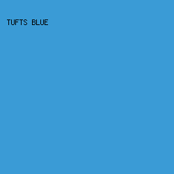 3A9BD6 - Tufts Blue color image preview