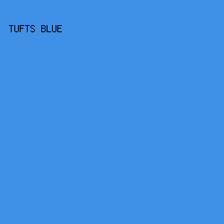 3F90E7 - Tufts Blue color image preview