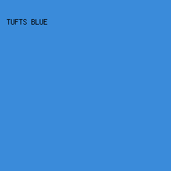 3a8bda - Tufts Blue color image preview