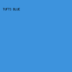 3d93dd - Tufts Blue color image preview