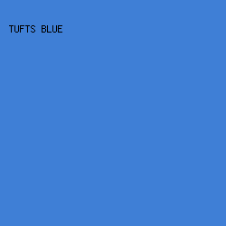 3f7fd6 - Tufts Blue color image preview