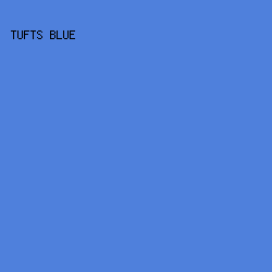 4F80DC - Tufts Blue color image preview