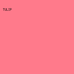 FF7A8B - Tulip color image preview