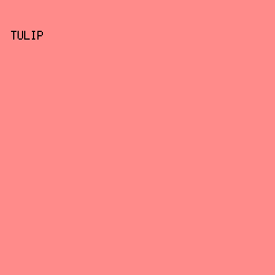 FF8B8A - Tulip color image preview