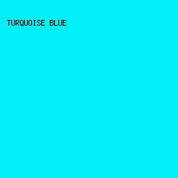 00f0f6 - Turquoise Blue color image preview