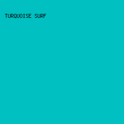 00C0C1 - Turquoise Surf color image preview
