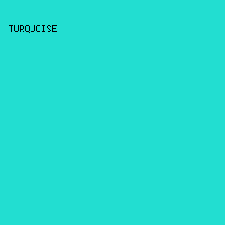 22DED1 - Turquoise color image preview