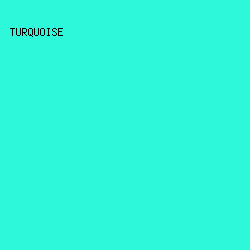 2EF8DA - Turquoise color image preview