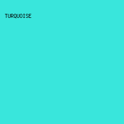 39E6DC - Turquoise color image preview