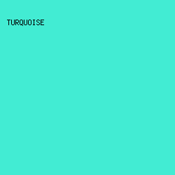 42ECD3 - Turquoise color image preview