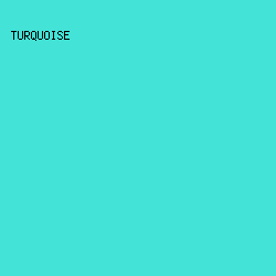 43E3D7 - Turquoise color image preview