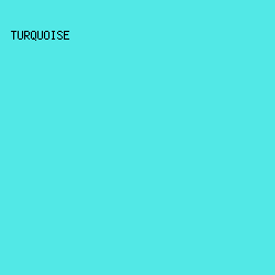 52e8e6 - Turquoise color image preview