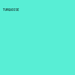 58EED5 - Turquoise color image preview