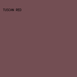 734e53 - Tuscan Red color image preview