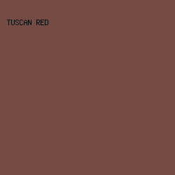764B44 - Tuscan Red color image preview