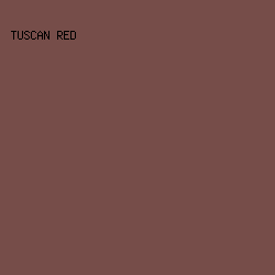 764D49 - Tuscan Red color image preview