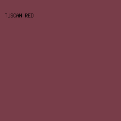 783D49 - Tuscan Red color image preview