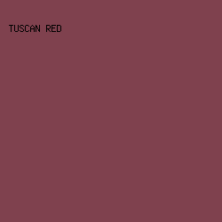7F414E - Tuscan Red color image preview