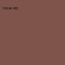 7F554B - Tuscan Red color image preview