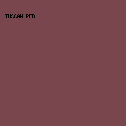 7a464e - Tuscan Red color image preview