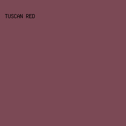 7b4955 - Tuscan Red color image preview
