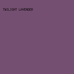 754f71 - Twilight Lavender color image preview