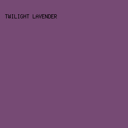 764a74 - Twilight Lavender color image preview