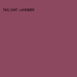 8c485f - Twilight Lavender color image preview