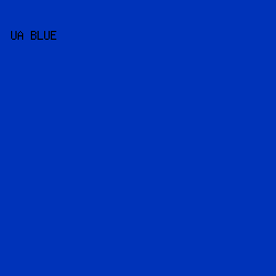 0033b9 - UA Blue color image preview
