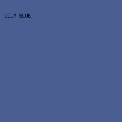4A5E91 - UCLA Blue color image preview