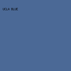 4b6996 - UCLA Blue color image preview